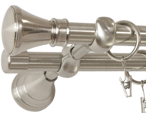 KARNISZ 160 cm PODWÓJNY 1,6 OPTIMA karnisze fi 19