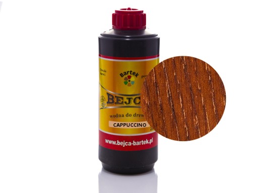 Bejca wodna do drewna CAPPUCCINO pigment 200ml