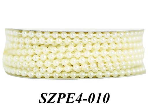 Korale na sznurku sznur pereł śr. 4mm/4mb 3 kolory