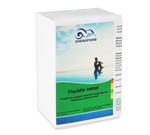 FLOCK FIX Tabletki Flok Oczyszczanie Mętnej Wody Basen Jacuzi Chemoform 1kg