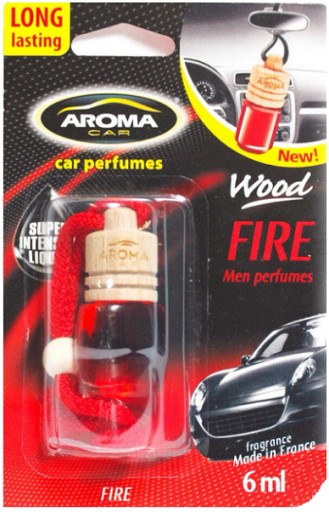 AROMA WOOD SAMOCHODOWY ODŚWIEŻACZ ZAPACH FIRE