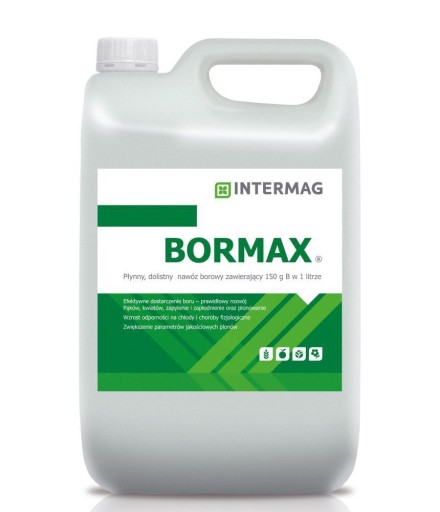 BORMAX 5 L nawóz dolistny z borem INTERMAG BOR (B)