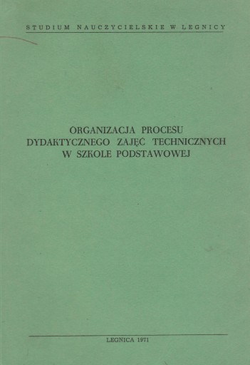 SZKOŁA PODSTAWOWA - ORGANIZACJA ZAJĘĆ TECHNICZNYCH