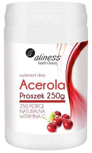 ACEROLA NATURALNA WITAMINA C proszek 250g Aliness