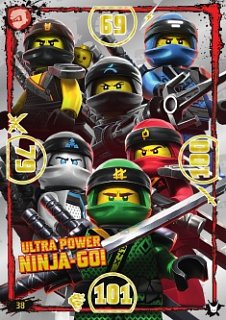 karta nr 38 ultra power team Lego Ninjago seria 3