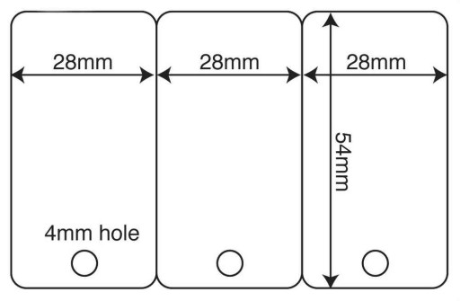 Karta zbliżeniowa 3 szt MINI Mifare 1k, 13,56 MHz