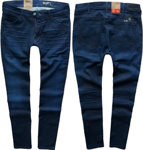 WRANGLER LARSTON jeansy SCRAMBLED X rurki W30 L34