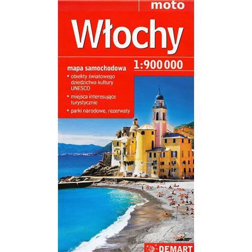 WŁOCHY MAPA SAMOCHODOWA 1:900 000 DEMART