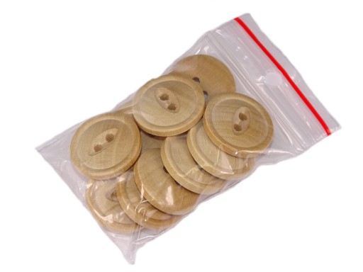 Guziki drewniane D1-23 opak 10 szt Pasmanteria