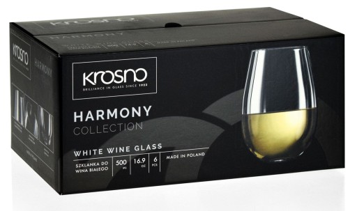 Piękne szklanki do wina wody KROSNO Harmony 500ml