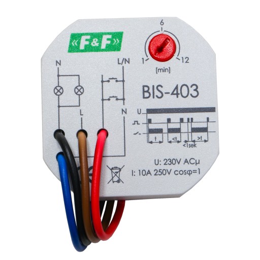 Przekaźnik bistabilny z wył. czas. F&F BIS-403