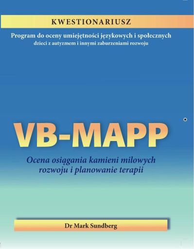 VBMAPP Kwestionariusz, dr Mark Sundberg