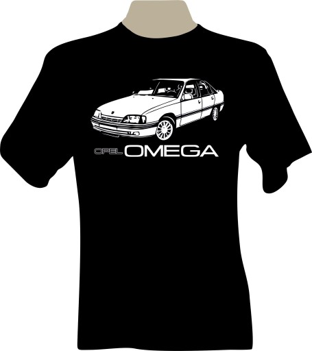 KOSZULKA T-shirt z nadrukiem fana opel OMEGA A