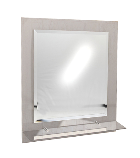 LUSTRO ŁAZIENKOWE LUNA Z PÓŁKĄ 50x60 CM PROMOCJA