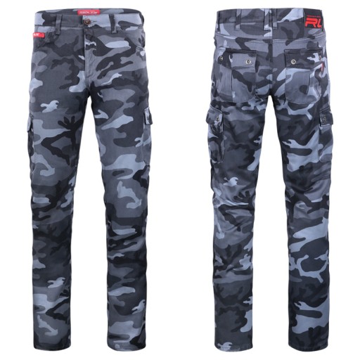 REDLINE COVER Bojówki Moro Jeans & Kevlar 34