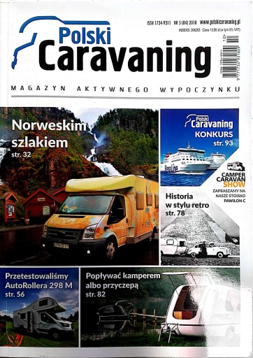 Czasopismo Polski Caravaning nr.5, 2018.