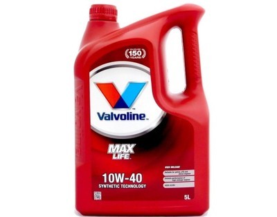 Valvoline Maxlife 10W-40 5L - Certyfikat