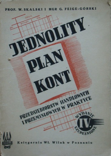 W. Skalski G. Feige-Górski - Jednolity plan kont