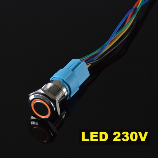 Przełącznik hermetyczny 250V 3A monostabilny 16 mm