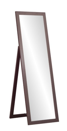 DUŻE STOJĄCE LUSTRO w ramie WENGE 160x50