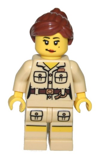 LEGO FIGURKA Z SERII 8805 - OPIEKUNKA ZWIERZĄT