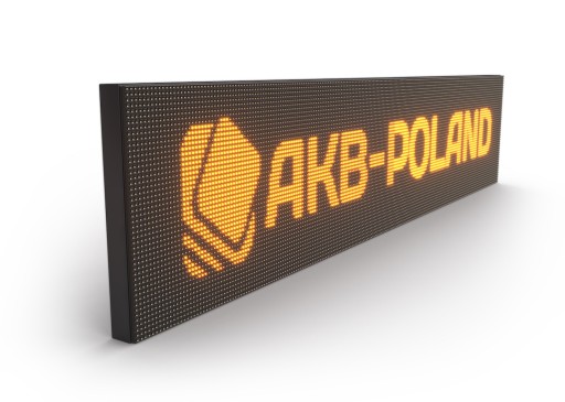 Reklama LED 96x32cm Wyświetlacz Tablica POMARAŃCZ