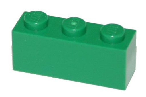 LEGO BELKA 1X3 ZIELONA NR 3622 ZA 10 SZT