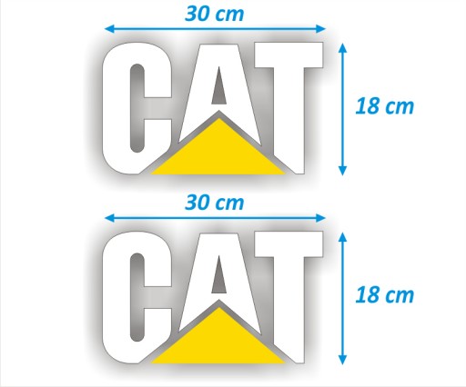 NAKLEJKA NAKLEJKI - CAT - 2 szt. - BIAŁE