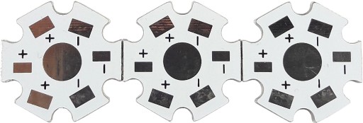3szt Radiator-baza PCB 20mm do LED 1W 3W 5W