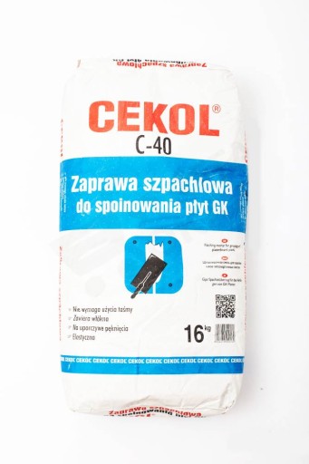 CEKOL C-40 MASA uniflot bez taśmy regipsów - 16 KG