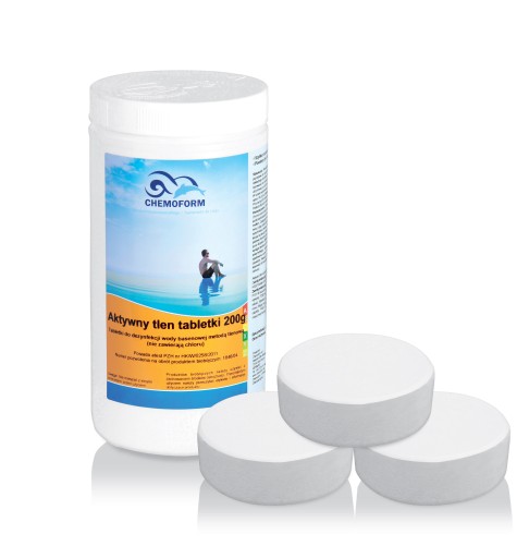 AKTYWNY TLEN Tabletki do Dezynfekcji Wody Basen Jacuzzi Chemoform 200g 1kg