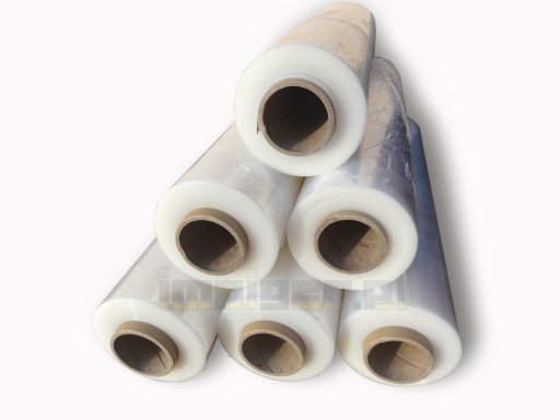 10x Folia STRETCH TRANSPARENT 3kg 50cm tuba 0,25kg