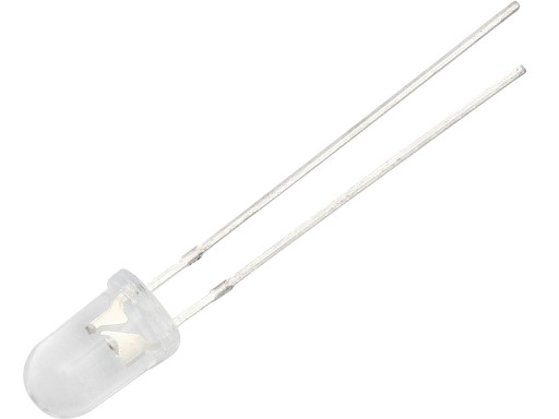 Dioda Diody LED 5mm CZERWONA clear 12V 10szt(2456)