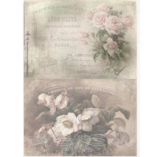 Papier RYŻOWY do Decoupage firmy ITD nr 731
