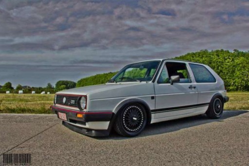 VW GOLF mk1 mk2 pasy GTI na bok auta okleina RETRO