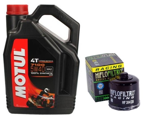 Olej MOTUL 7100 5 W 40 4L + filtr Hiflo Racing