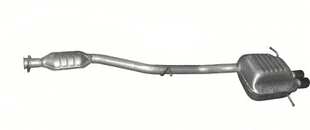 Tłumiki komplet Mercedes C 180 200 230 coupe CL203