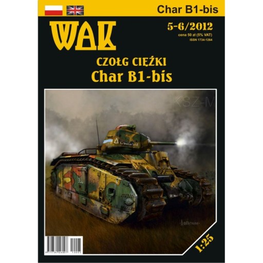 WAK 5-6/12 - Czołg ciężki Char B1 bis 1:25