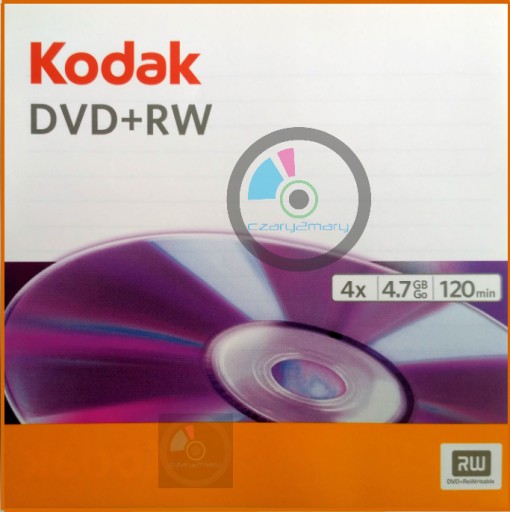 KODAK DVD+RW 4.7GB wielokrotny zapis 1szt SlimCD