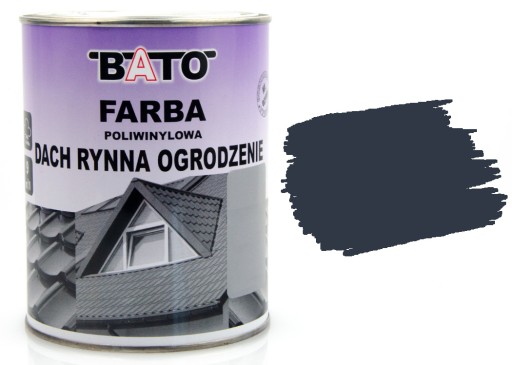 FARBA NA OCYNK ALUMINIUM DACH BLACHĘ GRAFIT 7024