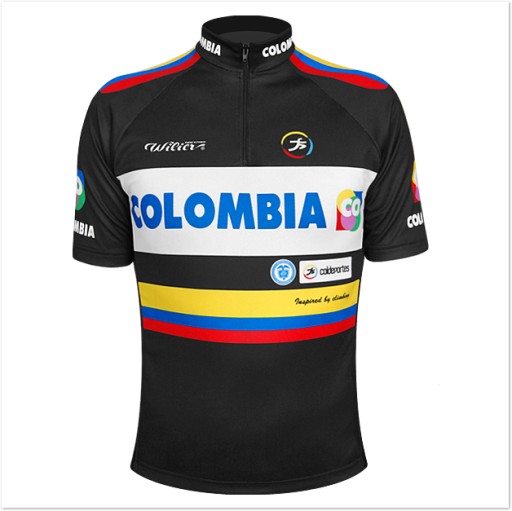 KOSZULKA KOLARSKA COLOMBIA 4XL, Silikonowy ściągac