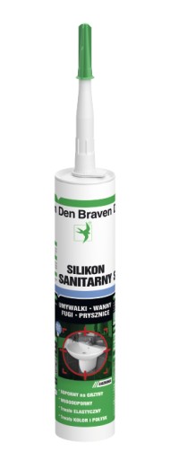 DEN BRAVEN SILIKON SANITARNY 300ML BEZBARWNY