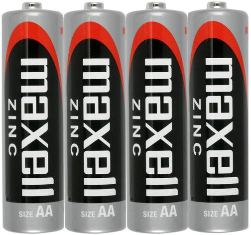 4x BATERIA BATERIE MAXELL AA R6 ZINC