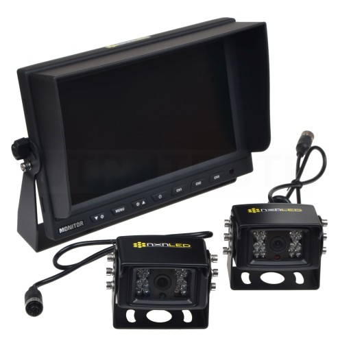 2x KAMERA COFANIA 4PIN AHD Sony LCD 7'' DVR PiP