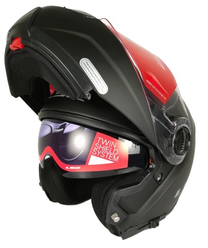 KASK SZCZĘKOWY LS2 FF325 STROBE CZARNY MAT ROZ. M