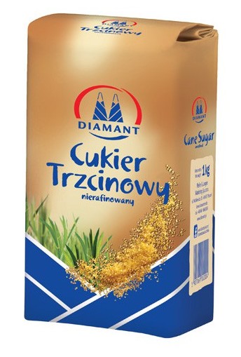 Cukier Trzcinowy Nierafinowany 1kg Diamant