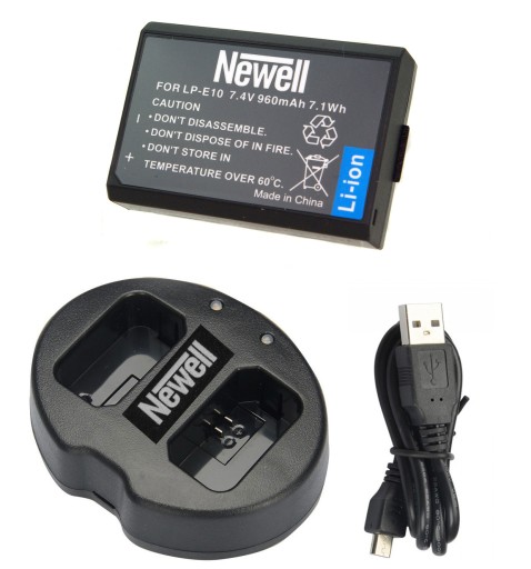 ŁADOWARKA USB + BATERIA do CANON EOS 1100D 1200D 1300D 2000D 4000D