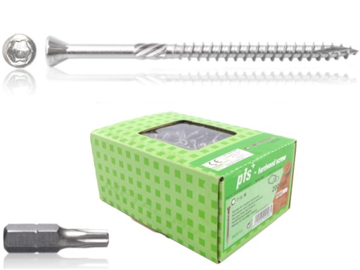 WKRĘTY TARASOWE 4,5x50 NIERDZEWNE C2 TORX +BIT 200