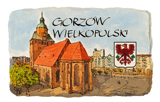Magnes na lodówkę kamień GORZÓW WIELKOPOLSKI 424