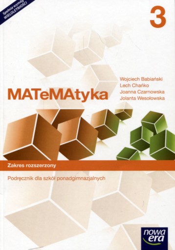 Matematyka 3 Podręcznik Zakres rozszerzony